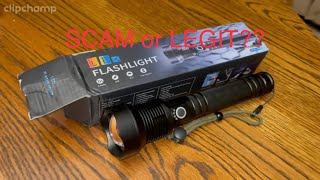 90000LM Flashlight Test SCAM [upl. by Dace]