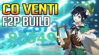 C0 Venti F2P Build 85K Elemental Skill [upl. by Itraa]