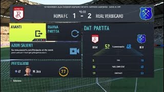 FIFA 22 Modalità Carriera 12 giornata della Serie A Enilive Roma Real Verbicaro [upl. by Quita433]