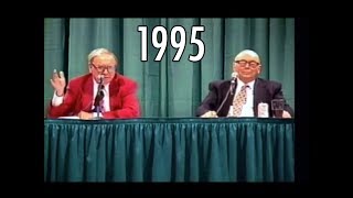 1995 Berkshire Hathaway Annual Meeting Warren Buffett Charlie Munger FULL QampA [upl. by Cyrilla]