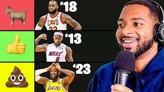 We Put Every Version of LeBron James In a Tier List [upl. by Besnard]