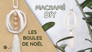 🎄Comment faire des BOULES de NOËL 3D en MACRAMÉ sans boule de support sans colle [upl. by Shamrao]