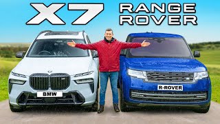 BMW X7 v Range Rover ULTIMATE luxury test [upl. by Ettenhoj999]