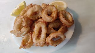 Calamares a la Romana receta fácil y rápida [upl. by Kristianson873]