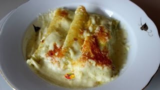 CANELONES RELLENOS POLLO CON ESPINACAS 3 PIMIENTAS  RECETALACACEROLADESILVANA  COLABORATIVO [upl. by Isiah21]