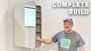 How to Build a Super Stylish Custom Mirror Cabinet  Bathroom Now Complete [upl. by Efram]