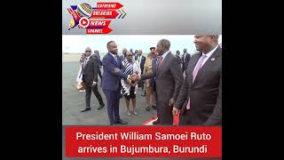 President William Samoei Ruto arrives in Bujumbura Burundi for the 23rd COMESA Summit [upl. by Fredel331]