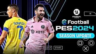 لعبة بيس 2024 بأحدث الانتقالات لمحاكى PPSSPP للأندرويد  PES 2023 PPSSPP ANDRIOD CAMERA PS5 [upl. by Belicia114]