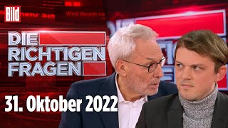 Die richtigen Fragen – 31 Oktober 2022 Angst um die Wirtschaft Wie viel Schuld haben die Grünen [upl. by Mozes362]