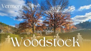 Woodstock Vermont Walking Tour  Stunning 4K Fall Foliage amp Landmarks vermont woodstock [upl. by Bocaj]