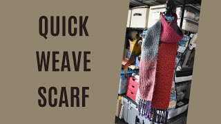 Weaving a Scarf on Rigid Heddle Loom  Quick Weave [upl. by Erving939]