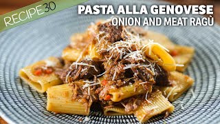 Those who love Italian meat Ragu will enjoy Pasta alla Genovese [upl. by Cletus]