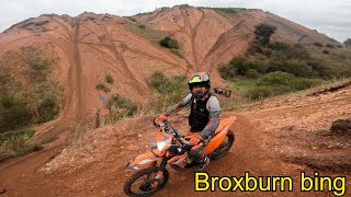 Broxburn bing enduro fun on the hills P2 [upl. by Nahtanod]