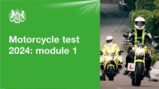 Motorcycle test 2024  module 1 official DVSA guide [upl. by Nylesaj]