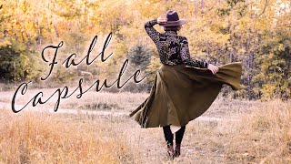 Fall Capsule Wardrobe with color 2022 [upl. by Sanfo]