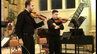 WFBach  Duet for two violas Tempo jiusto amoroso alla breve [upl. by Vicki]