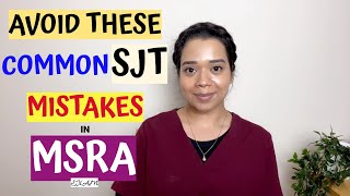 Common SJT mistakes in MSRA exam  Situational Judgement Test Tips [upl. by Asreht]