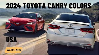 2024 TOYOTA CAMRY COLORS [upl. by Friedly]