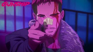 🟣 GUNSHIP  Tech Noir 2 Sub español  Lyrics  Synthwave 🟣 [upl. by Idorb]