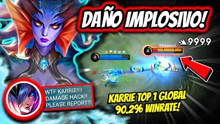 ¡NUNCA SUBESTIMES EL PODER DE KARRIE KARRIE TOP 1 GLOBAL 902 WINRATE  MOBILE LEGENDS [upl. by Dloreg71]