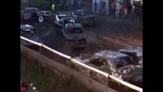 Owego NY 2010 Tioga County Fair Demo Derby THE BIG GUNS [upl. by Elsey624]