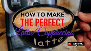 THE PERFECT LATTECAPPUCCINO TUTORIAL WITH THE CALPHALON  TEMP IQ ESPRESSO MACHINE 4K [upl. by Snashall793]