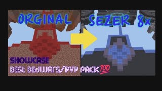 SEZER 8x texture pack review BedwarsPvP pack minecraft pvp bedwars [upl. by Stutman]