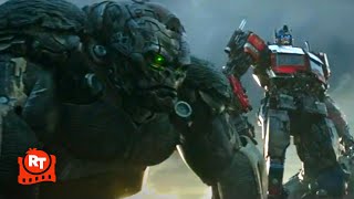 Transformers Rise of the Beasts 2023  Optimus Fights Scourge Scene  Movieclips [upl. by Mcwherter]