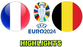 France Vs Belgium 00 UEFA Euro 2024 Germany  Full Highlights Extended Goals [upl. by Archangel]