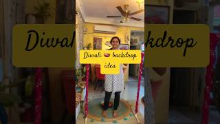 Diwali backdrop idea diwalidecoration diwali backdrop haul shortsfeed youtubeshorts festival [upl. by Loraine872]