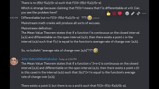 MVT 2 Mainstream math academics never understood the Mean Value Theorem much less anything else [upl. by Holman]