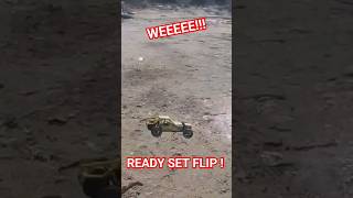 Kyosho Sand Master 20 doing a flip on 3s and 3300kv motor shorts short rc [upl. by Hsetih]