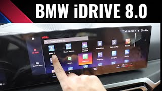 BMW iDrive 80  Detailed Review  Tutorial [upl. by Arretal25]