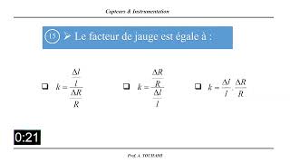 QCM sur les différents types de capteurs [upl. by Ymmak]