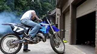 Yamaha YZ 125 2 Stroke Cold Start [upl. by Atsirc]