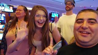 WINNING JACKPOTS During Live Stream Slot Play From Las Vegas [upl. by Alekehs646]