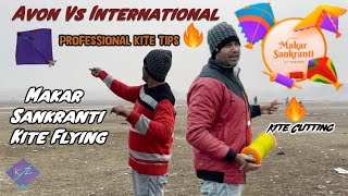 Makar Sankranti Kite Flying  Avon Vs Internatonal Kite Club  Kite Cutting  Kite Tricks N Tips [upl. by Lemieux]