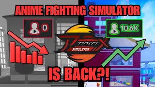 Anime fighting simulator is BACK well kinda [upl. by Joyan744]