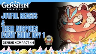 Joyful Beasts amp Their Auspices Event Guide Day 1  Genshin Impact 44 [upl. by Otrebor]