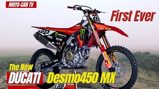 The New Ducati Desmo450 MX  MOTOCAR TV [upl. by Platas]