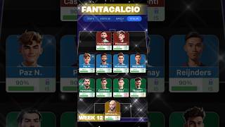 Fantacalcio week 12 team 🔥 No more Strikers 🥶 shorts fantacalcio [upl. by Cleveland545]