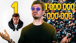 Si la Population Est de 1 Humain VS 1000 Milliards [upl. by Gnauq]