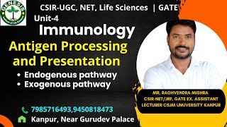 Antigen Processing and Presentation  Endogenous amp Exogenous pathways  Immunologygenesisinstitute [upl. by Leora]