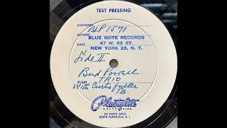 Bud Powell Quartet  Plastylite Test press for BNLP 1571B [upl. by Esiuolyram]