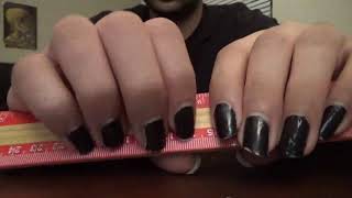 ASMR Ruler Tapping amp Scratching 5 Minutes [upl. by Joung791]