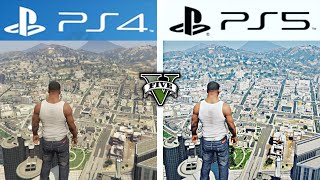 GTA V  PS4 VS PS5 Gráficos y Tiempos de Carga  Comparación 4K 120FPS [upl. by Langille583]