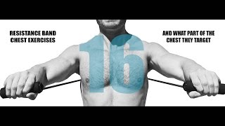 16 Resistance Band Chest Exercises and What Part of the Chest They Target [upl. by Linnell]