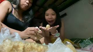 Mukbang balot at chicharon [upl. by Ayikat359]