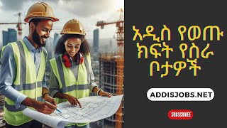 አዳዲስ ክፍት የስራ ቦታዎች  Latest Jobs in Ethiopia 2024 [upl. by Diehl]