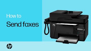 Sending a Fax Using an HP LaserJet Printer  HP Support [upl. by Tracee]